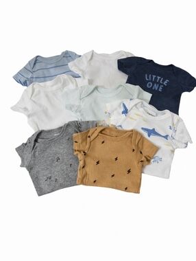 Assorted Kids T-Shirts - Blue, White, Gray, Tan